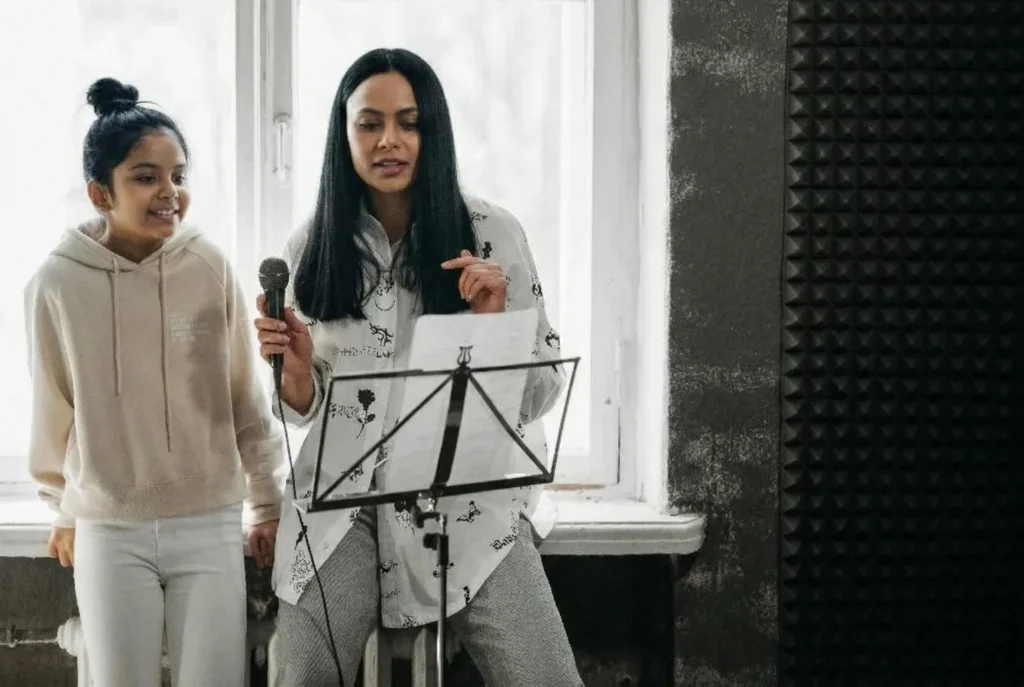 teacher student singing Soul of Music