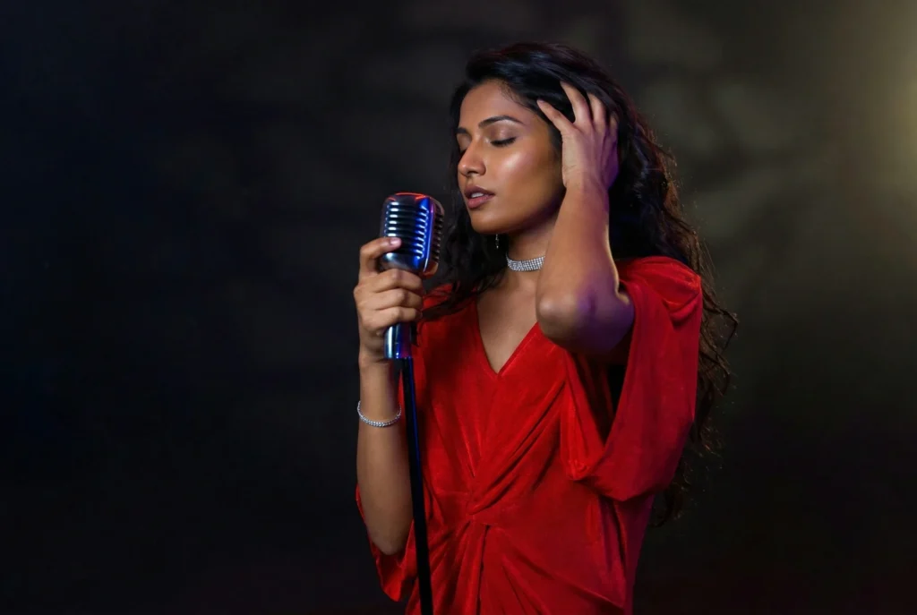 passionate singer eyes closed Soul of Music